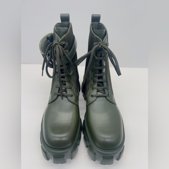 Prada Monolith leather and Re-Nylon boots - Picture 1 of 13